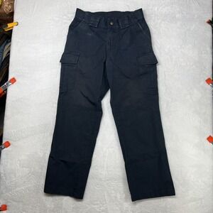 Tact Squad Tactical Cargo Pants Men's Navy Blue Pockets Ripstop Workwear - 30X28